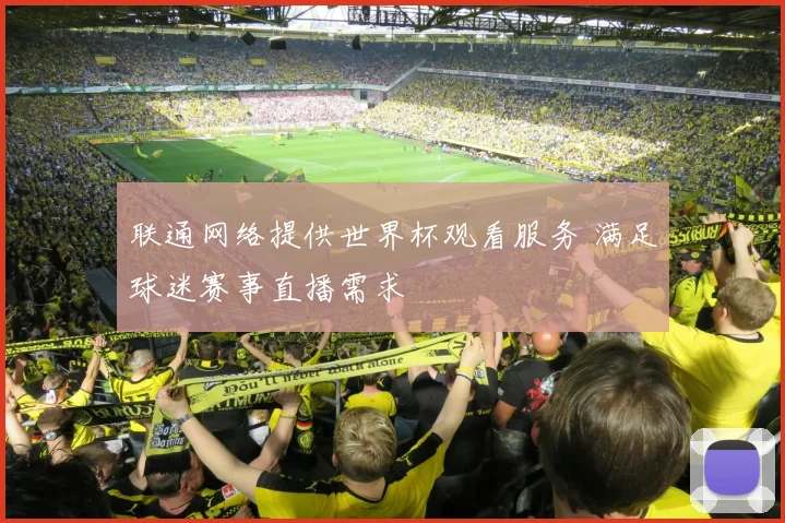 联通网络提供世界杯观看服务 满足球迷赛事直播需求