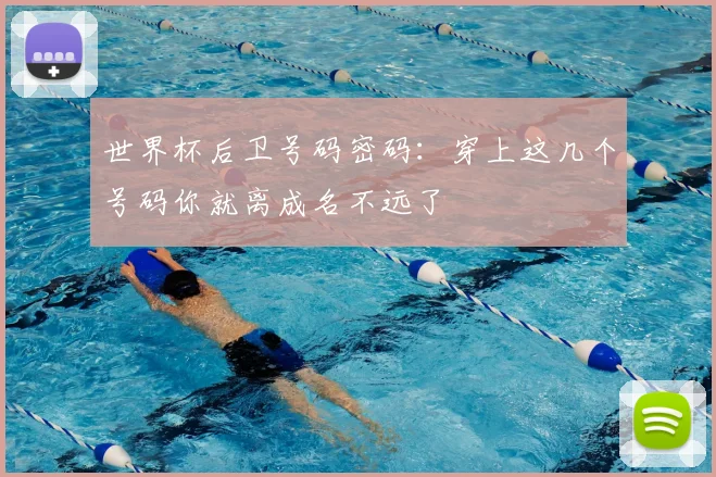 世界杯后卫号码密码：穿上这几个号码你就离成名不远了