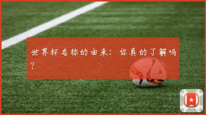 世界杯名称的由来：你真的了解吗？
